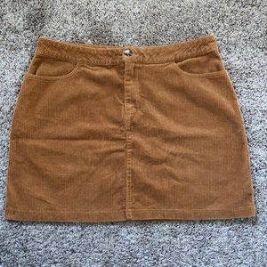 Forever 21 brown ribbed skirt